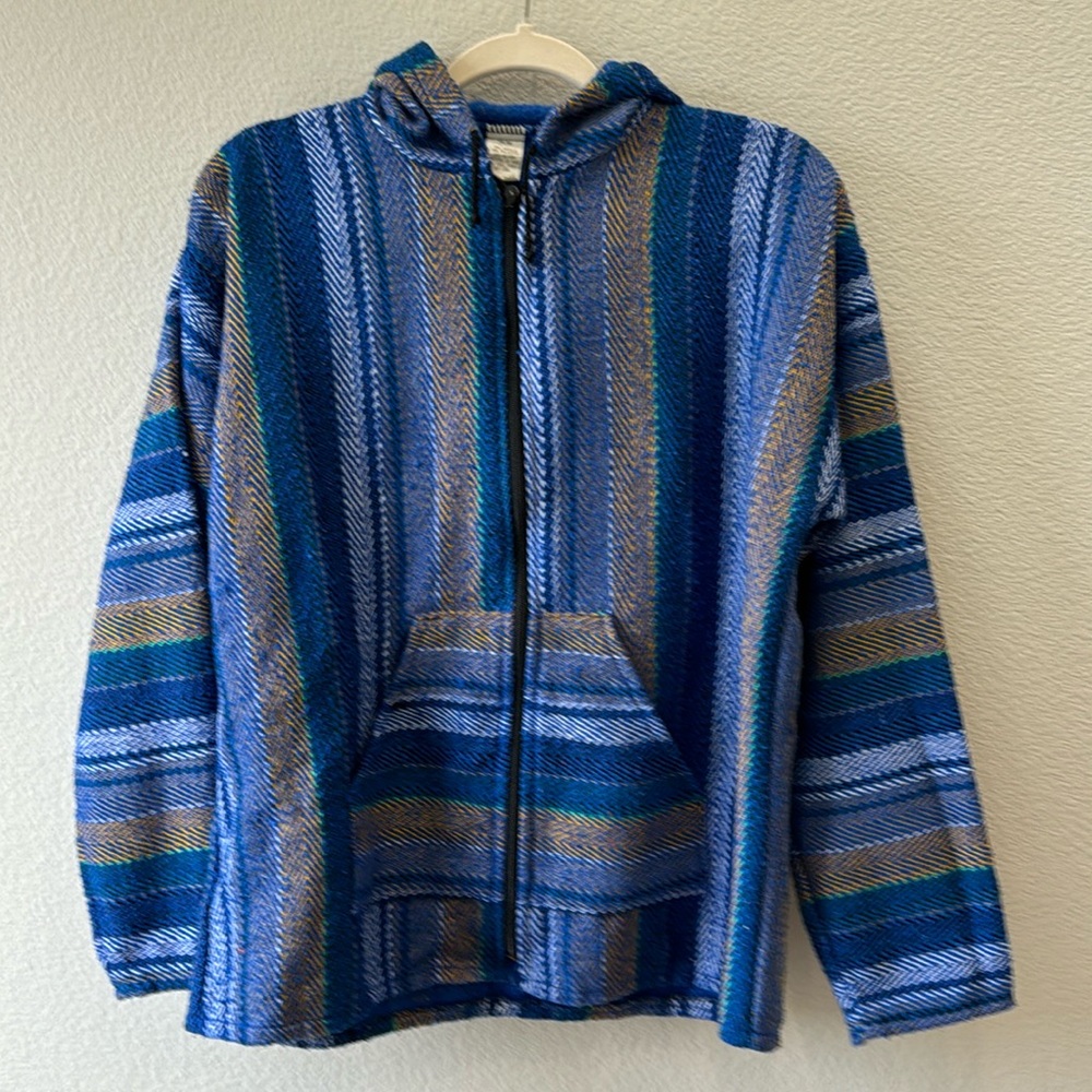 Baja Zip Front California Hoodie Size Small